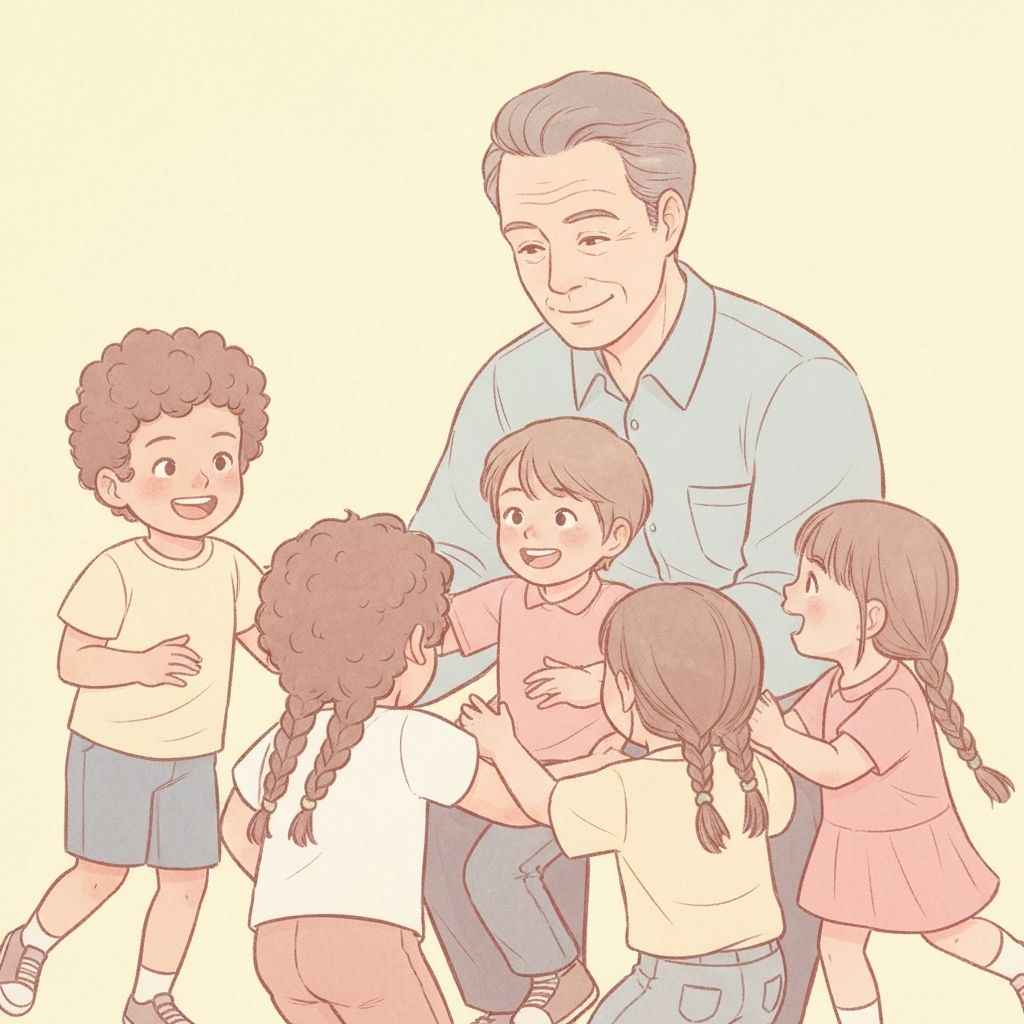 Niños felices siendo acompañados por terapeutas